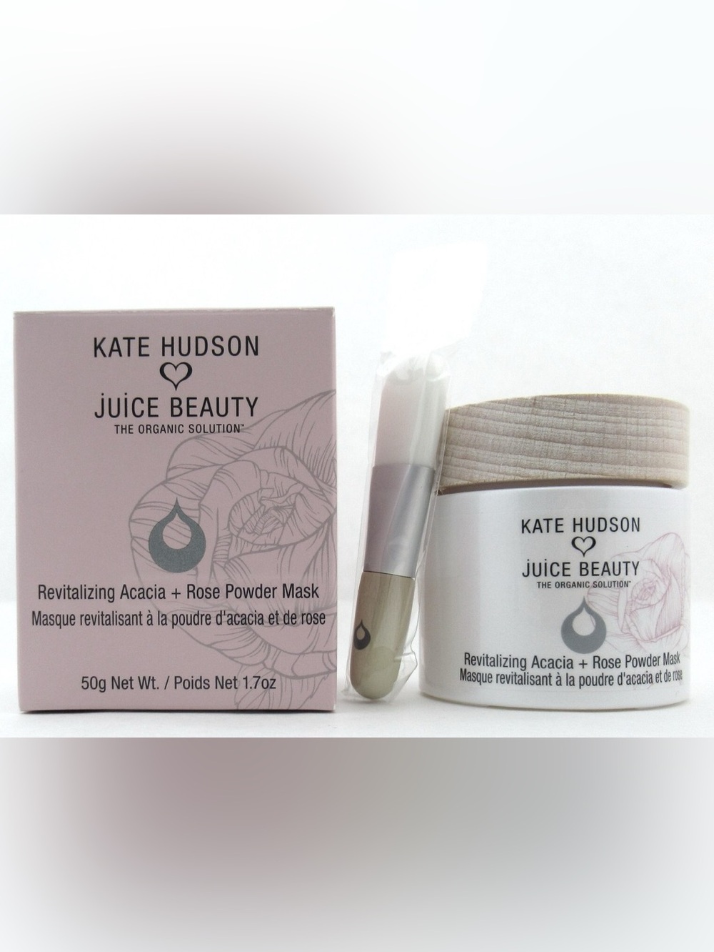 Kate Hudson Juice Beauty Revitalizing Acacia +Rose Powder Mask NIB